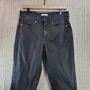Levis Jeans Mens 32x32 Black Classic Straight Denim Pants Stretch Mid Rise